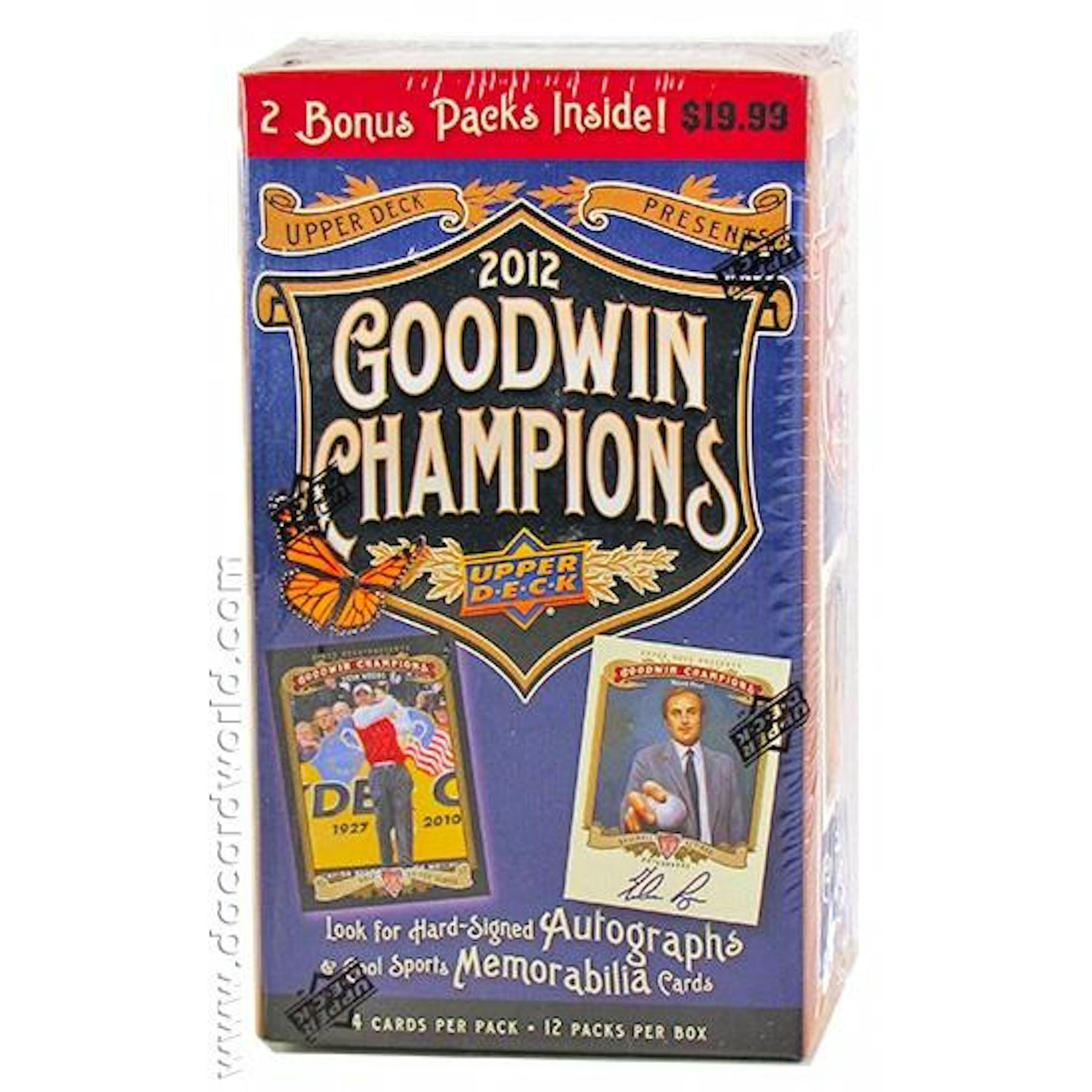 2012 Upper Deck Goodwin Champions 12-Pack Blaster Box (Reed Buy)