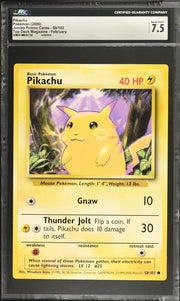 Pokemon Top Deck Magazine Comics Promo Pikachu JUMBO OVERSIZED CGC 7.5 *032