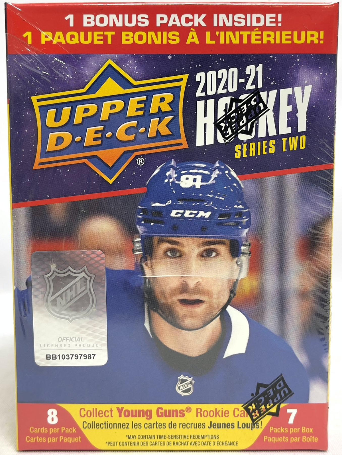 2020/21 Upper Deck Series 2 Hockey 7-Pack Blaster Box