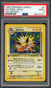 1999 Pokemon Jungle Jolteon Holo 1st Edition #4 PSA 9