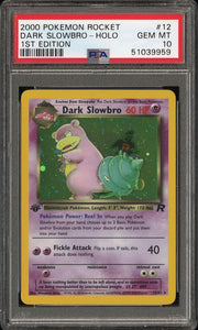 2000 Pokemon Rocket Dark Slowbro Holo 1st Edition #12 PSA 10