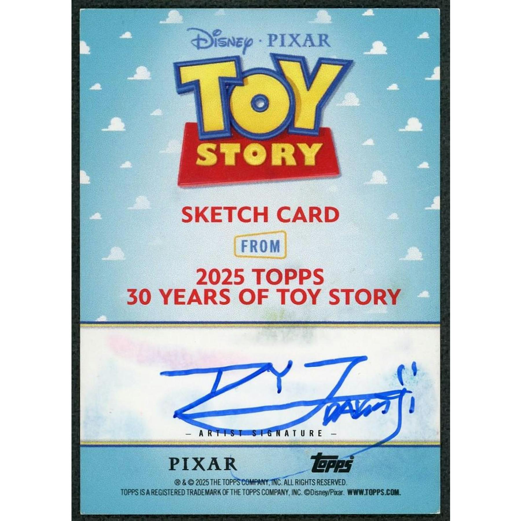 2025 Topps Pixar Alien Sketch 1/1