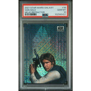 2020/21 Topps Star Wars Galaxy Han Solo Mojo Refractor /50 PSA 10
