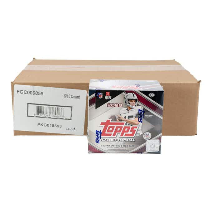 2026 Topps Football Hobby Jumbo 6-Box Case