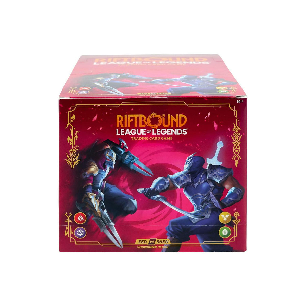 Riftbound League of Legends Vendetta Showdown Deck Box: Zed Vs. Shen