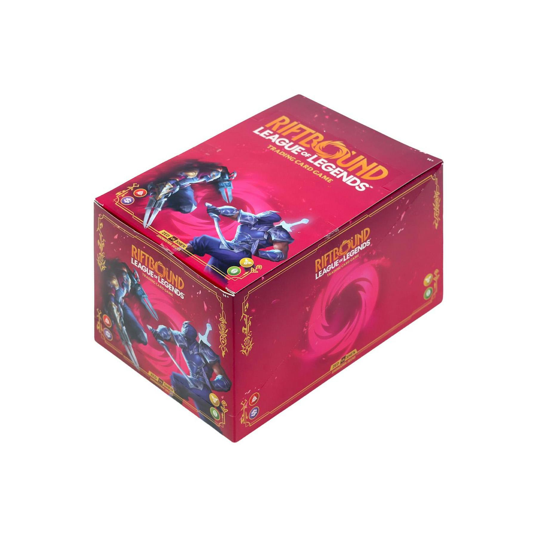Riftbound League of Legends Vendetta Showdown Deck Box: Zed Vs. Shen