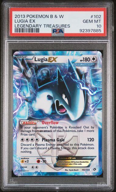 2013 Pokemon Legendary Treasures Lugia EX #102 PSA 10