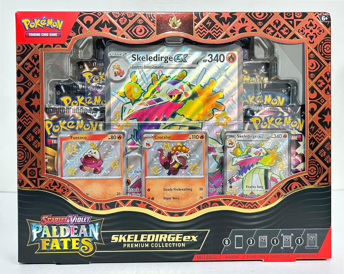 Pokemon Scarlet & Violet: Paldean Fates Premium Collection ex Box (Skeledirge) (Reed Buy)