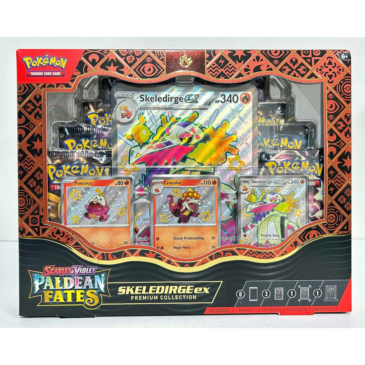 Pokemon Scarlet & Violet: Paldean Fates Premium Collection ex Box (Skeledirge) (Reed Buy)