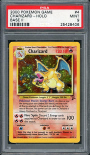 2000 Pokemon Base Set 2 Charizard Holo #4 PSA 9