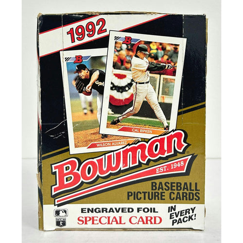 1992 Bowman Baseball Hobby Box (non-wrapped) (Reed Buy)