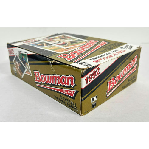 1992 Bowman Baseball Hobby Box (non-wrapped) (Reed Buy)