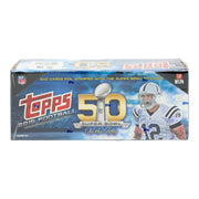 2015 Topps Super Bowl 50 On the Fifty Football Factory Set