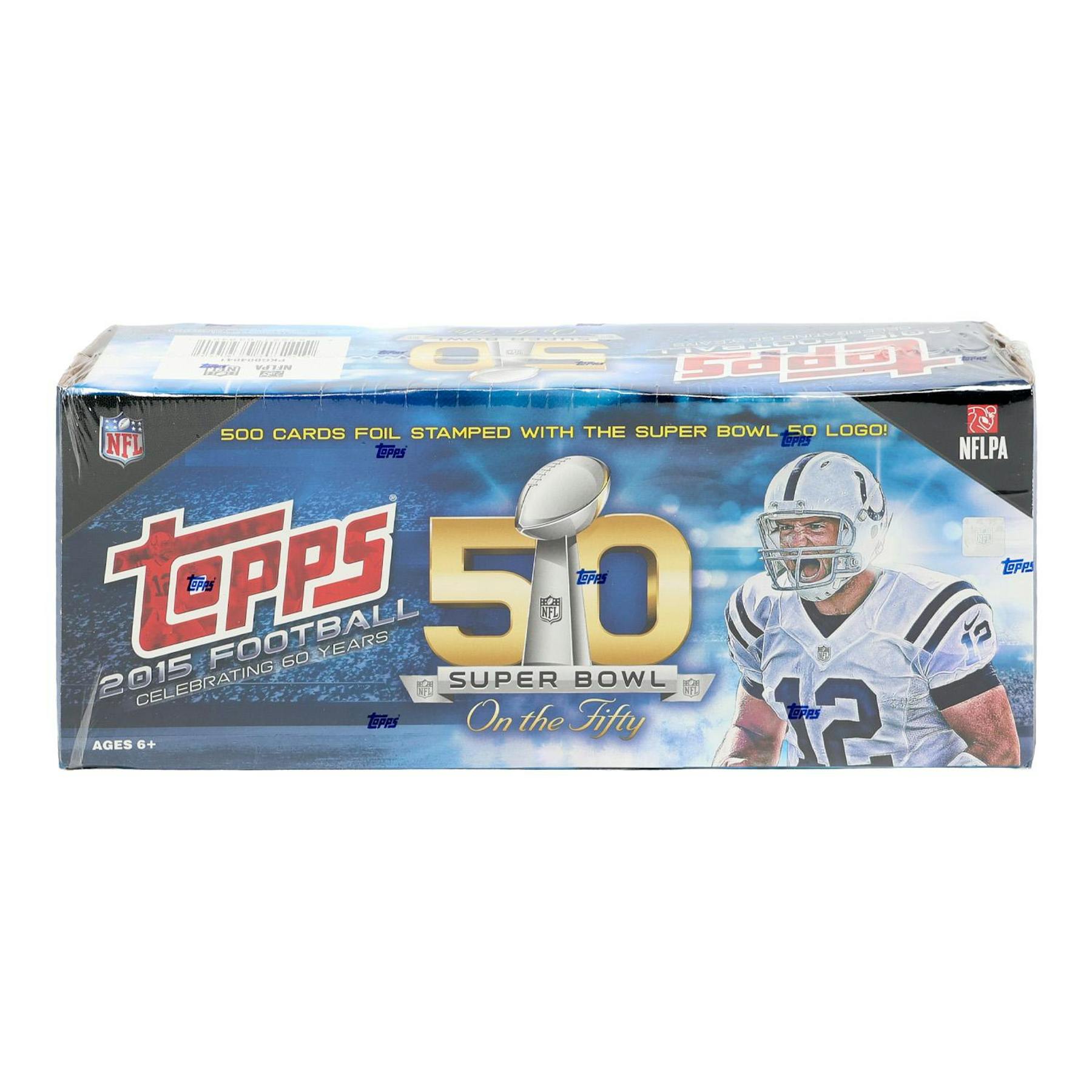 2015 Topps Super Bowl 50 On the Fifty Football Factory Set