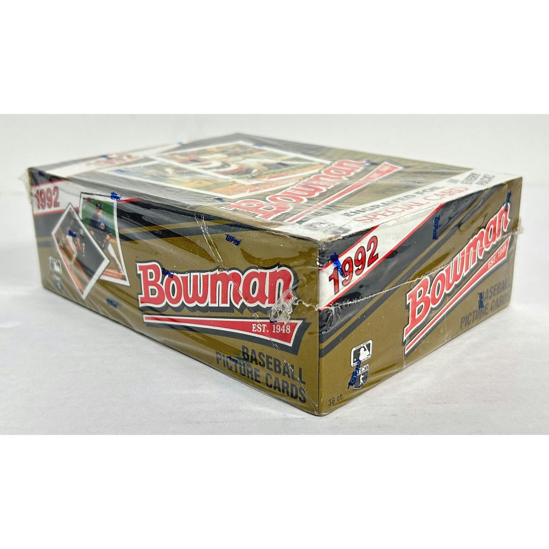 1992 Bowman Baseball Hobby Wax Box (Factory Shrinkwrap) (Reed Buy)