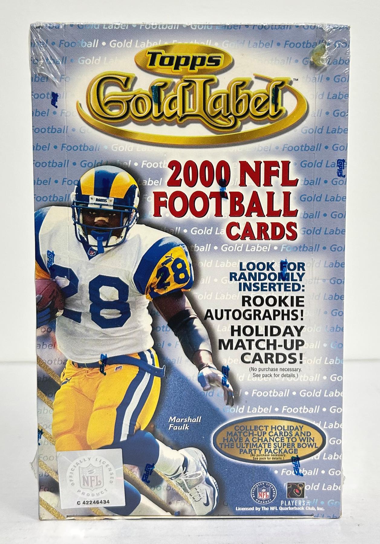 2000 Topps Gold Label Football 24-Pack Retail Box (Reed Buy)