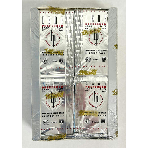 1996 Leaf Preferred Baseball Retail Box (Reed Buy)