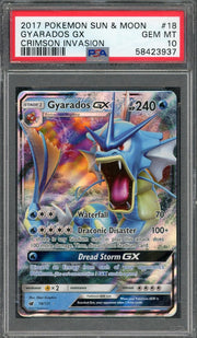 2017 Pokemon Crimson Invasion Gyarados GX #18 PSA 10