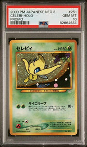 2000 Pokemon Japanese Neo 3 Celebi Holo Prommo #251 PSA 10