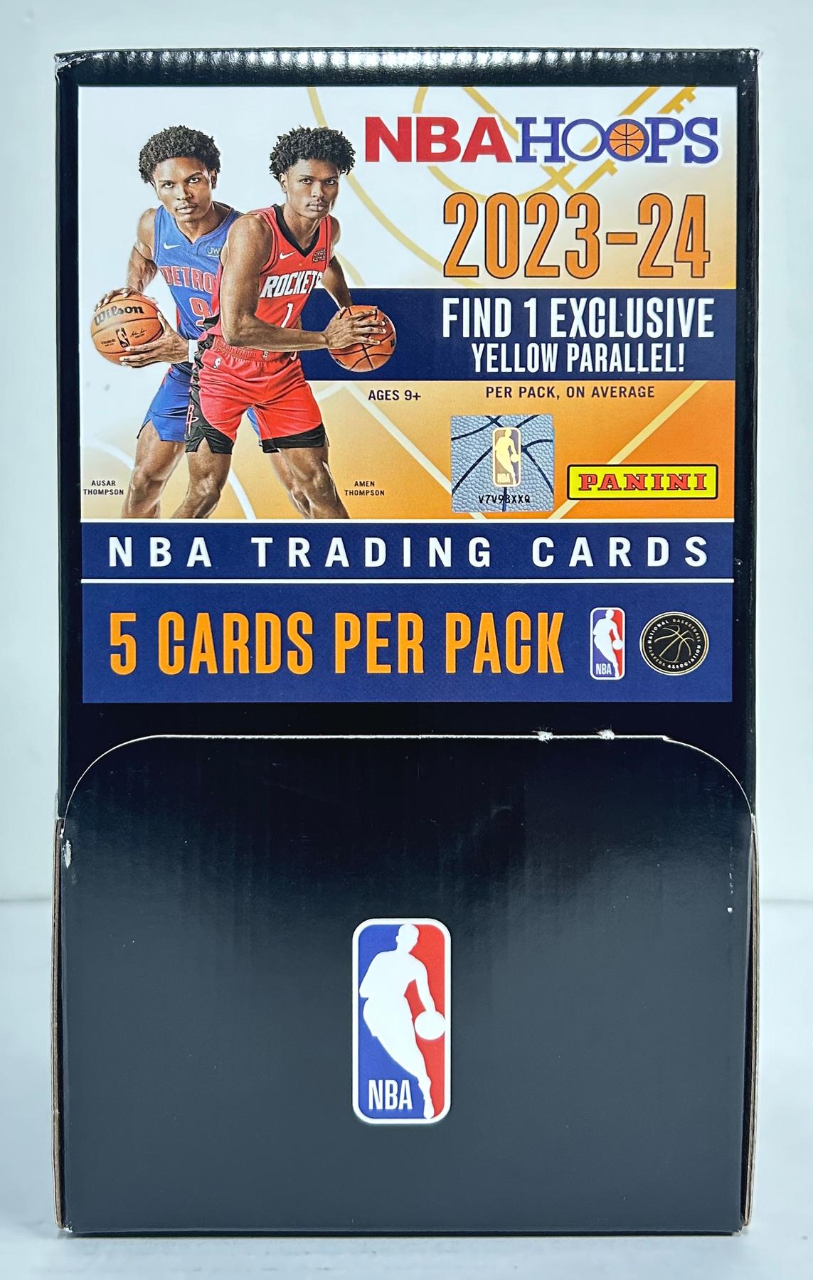 2023/24 Panini NBA Hoops Basketball 48-Pack Gravity Feed Box (Yellow Parallels) (Reed Buy)