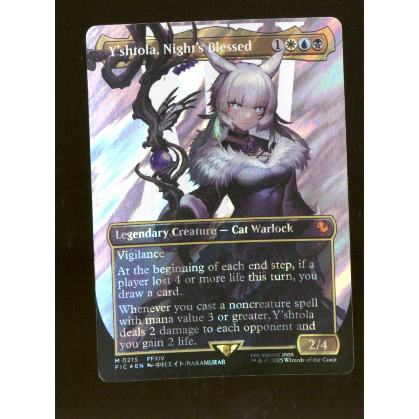Magic the Gathering Final Fantasy Y'shtola, Night's Blessed Borderless SURGE FOIL 215 NEAR MINT NM