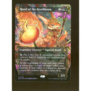 Magic the Gathering Bloomburrow Commander BORDERLESS RAISED FOIL Hazel of the Rotbloom NEAR MINT NM