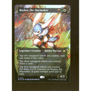 Magic the Gathering Bloomburrow BORDERLESS RAISED FOIL Baylen, the Haymaker NEAR MINT NM