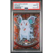 2000 Topps Chrome Pokemon TV Nidoran #29 PSA 10