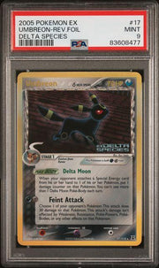 2005 Pokemon EX Delta Species Umbreon Reverse Foil #17 PSA 9