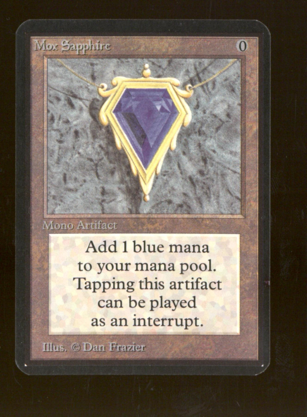 Magic the Gathering Alpha Mox Sapphire NEAR MINT NM INKED