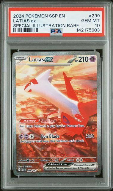 2024 Pokemon Surging Sparks Latias ex Special Illustration Rare #239 PSA 10