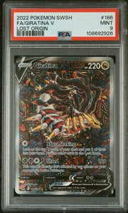 2022 Pokemon Lost Origin Giratina V Full Art #186 PSA 9