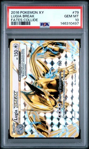 2016 Pokemon Fates Collide Lugia Break #79 PSA 10