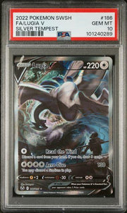 2022 Pokemon Silver Tempest Lugia V Full Art #186 PSA 10