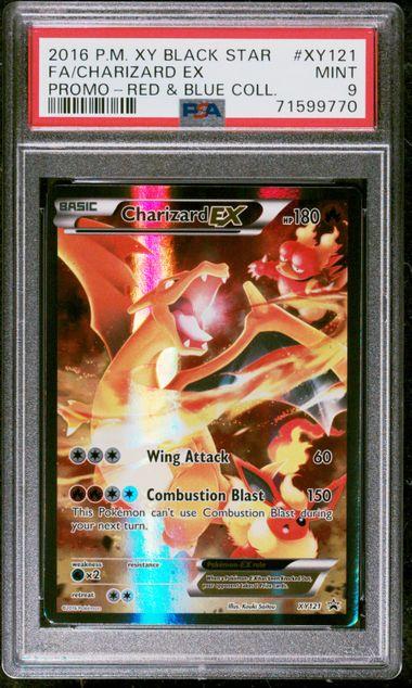 2016 Pokemon Red & Blue Collection Charizard EX Promo #XY121 PSA 9
