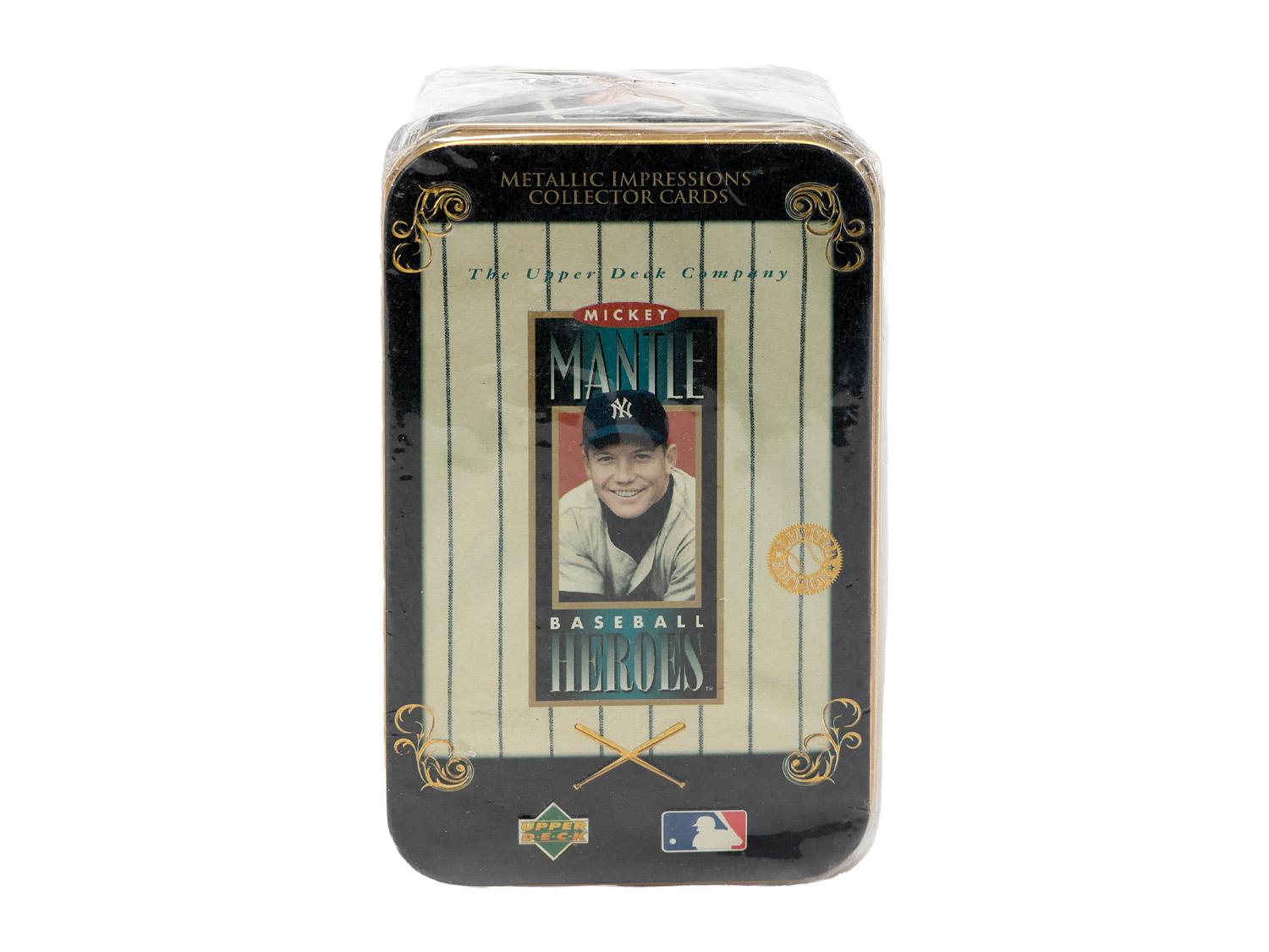 1995 Metallic Impressions Mickey Mantle Set Tin