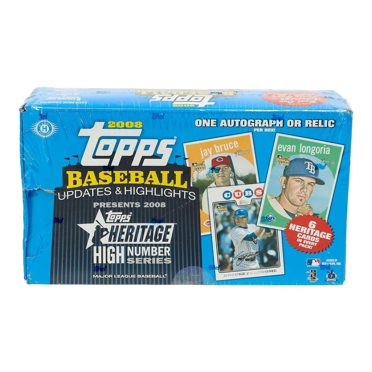 2008 Topps Heritage High Number Edition Baseball Hobby Box (Slightly Damaged)