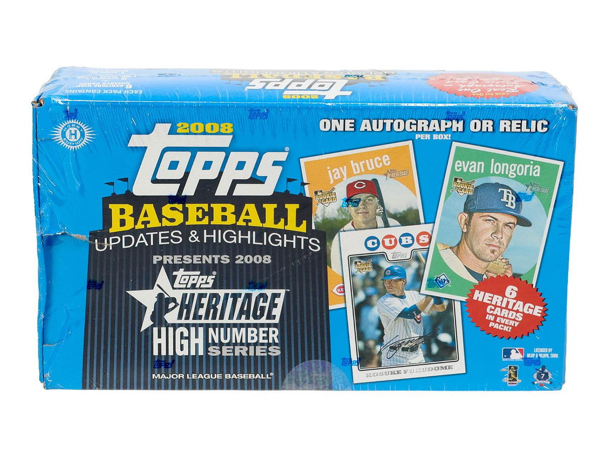2008 Topps Heritage High Number Edition Baseball Hobby Box (Slightly Damaged)