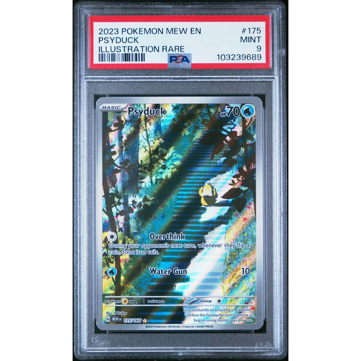 Pokemon Mew 151 Psyduck 175/165 PSA 9