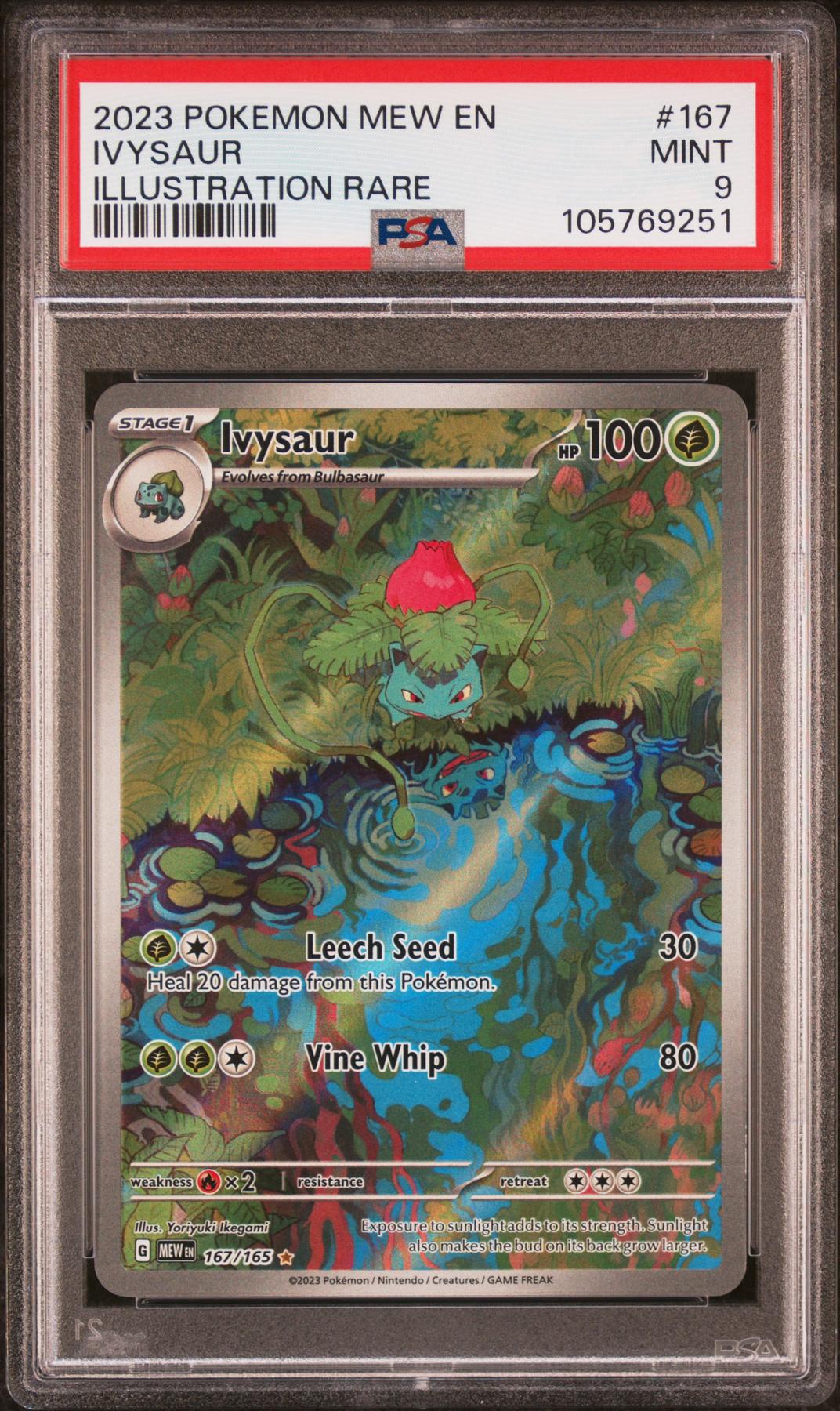 Pokemon Mew 151 Ivysaur 167/165 PSA 9