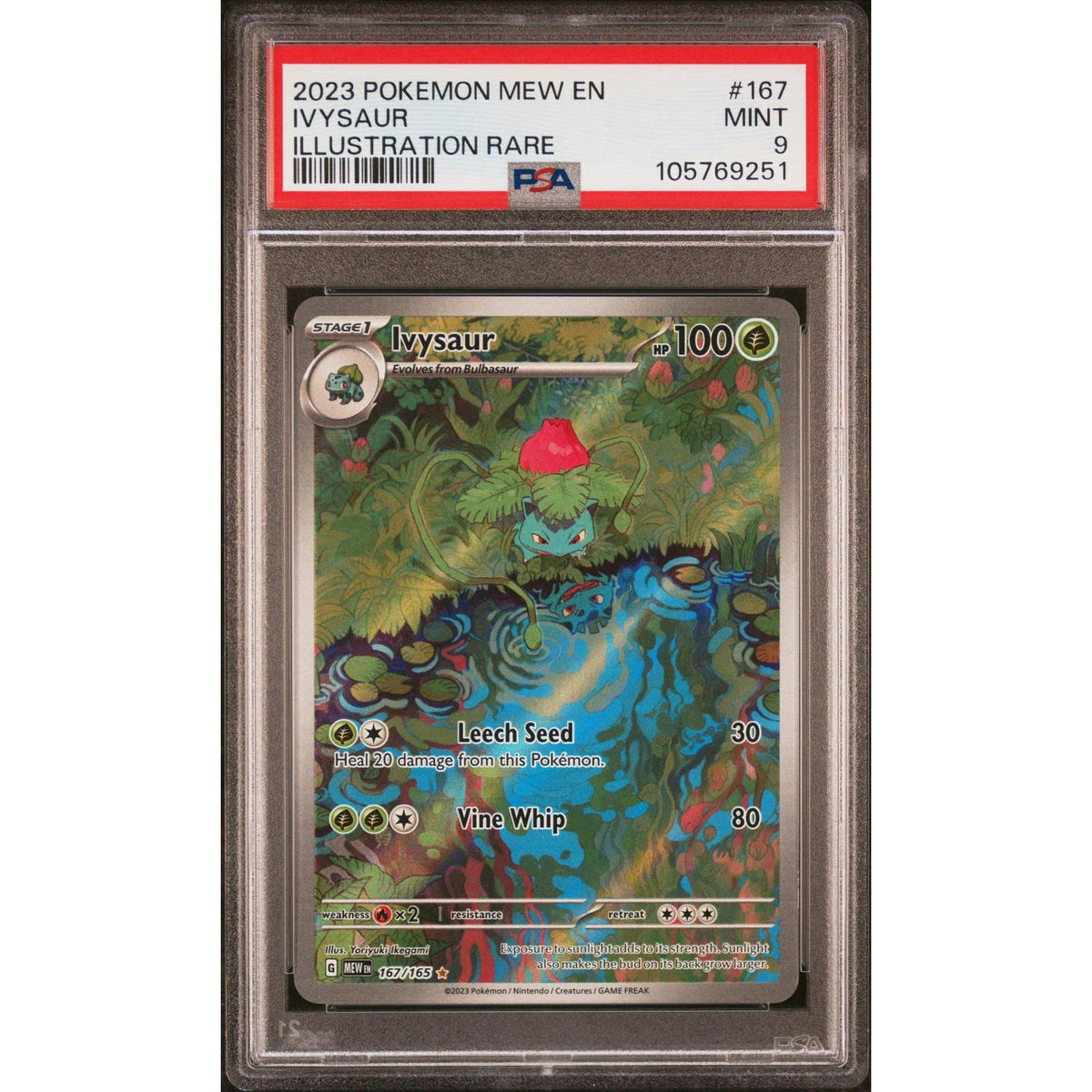 Pokemon Mew 151 Ivysaur 167/165 PSA 9