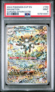 2024 Pokemon Surging Sparks ETB Magneton #159 PSA 9