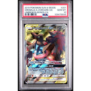 2019 Pokemon Unbroken Bonds Greninja & Zoroark GX Tag Team #201 PSA 10