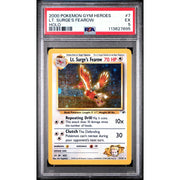 Pokemon Gym Heroes Lt. Surge's Fearow 7/132 PSA 5