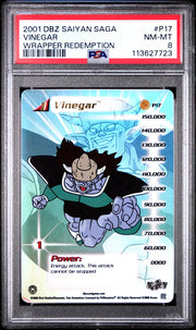 Score Dragon Ball Z Saiyan Saga Wrapper Redemption Vinegar P17 PSA 8