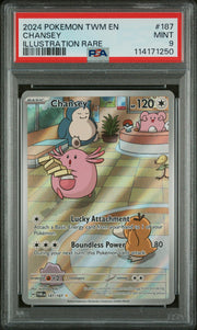 Pokemon Twilight Masquerade Chansey 187/167 PSA 9