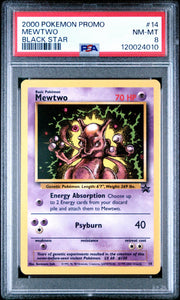 Pokemon WOTC Black Star Promo Mewtwo 14 PSA 8