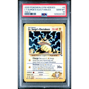 Pokemon Gym Heroes Lt. Surge's Electabuzz 6/132 PSA 10 GEM MINT