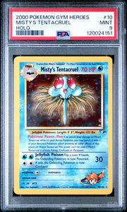 Pokemon Gym Heroes Misty's Tentacruel 10/132 PSA 9