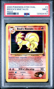 Pokemon Gym Challenge Brock's Ninetales 3/132 Single PSA 9